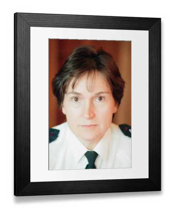 Framed Print : Chief Inspector Carolyn Peacock, Northumbria Police Officer, pictured 14th October 1996 Framed Print : Chief Inspector Carolyn Peacock, Northumbria Police Officer, pictured 14th October 1996