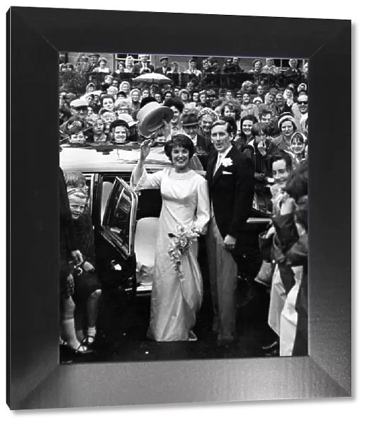 The wedding of Scottish singer Moira Anderson and Dr Stuart Macdonald. Alloway church