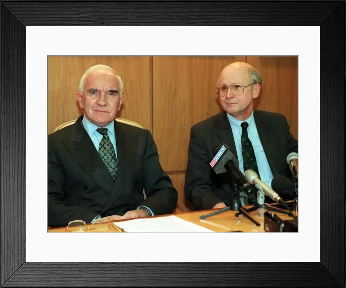 Framed Print : Brian Quinn and Fergus McCann December 1998 Framed Print : Brian Quinn and Fergus McCann December 1998