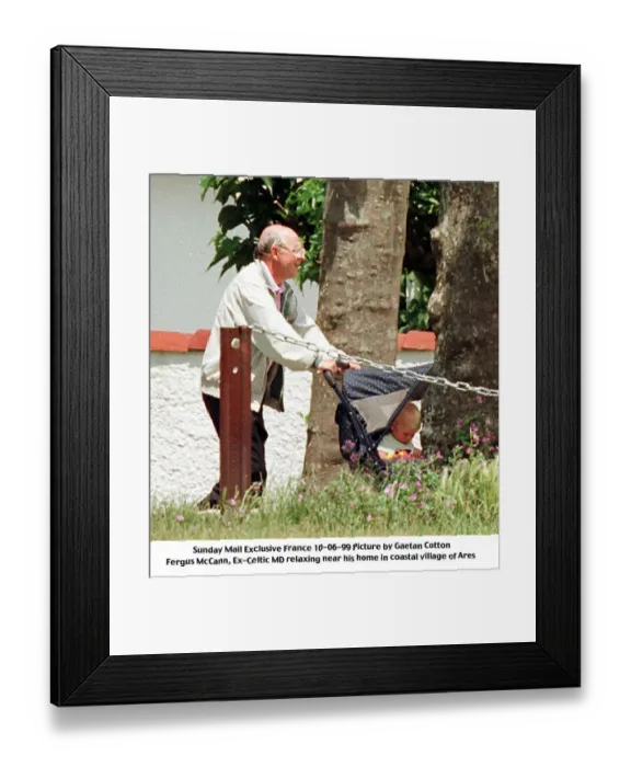 Framed Print : Fergus McCann Ares France June 1999 town in France where Fergus McCann wife