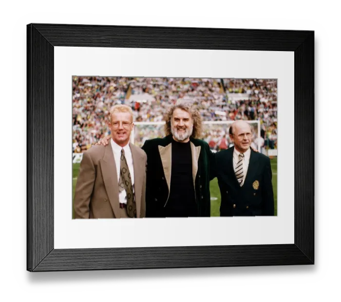 Framed Print : Billy Connolly comedian opening new £6m East Stand at Celtic Park Parkhead long