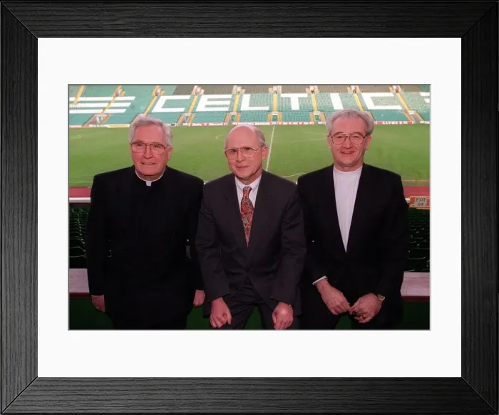 Framed Print : Celtic Bhoys against Bigotry press conference January 1998 Cardinal Thomas Winning Framed Print : Celtic Bhoys against Bigotry press conference January 1998 Cardinal Thomas Winning