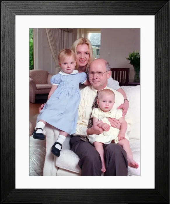 Framed Print : FERGUS MCCANN AUG 1998 The Celtic MD WITH HIS WIFE ELSPETH MCCANN AND THEIR DAUGHTERS Framed Print : FERGUS MCCANN AUG 1998 The Celtic MD WITH HIS WIFE ELSPETH MCCANN AND THEIR DAUGHTERS