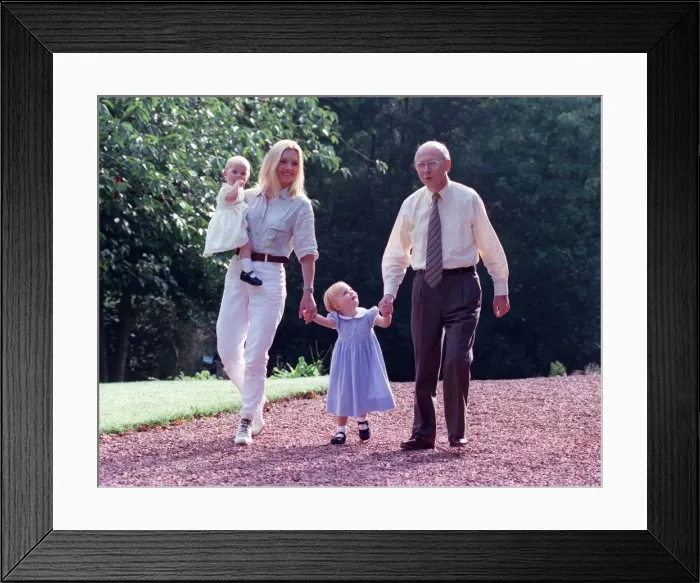 Framed Print : FERGUS MCCANN AUG 1998 The Celtic MD WITH HIS WIFE ELSPETH MCCANN AND THEIR DAUGHTERS Framed Print : FERGUS MCCANN AUG 1998 The Celtic MD WITH HIS WIFE ELSPETH MCCANN AND THEIR DAUGHTERS