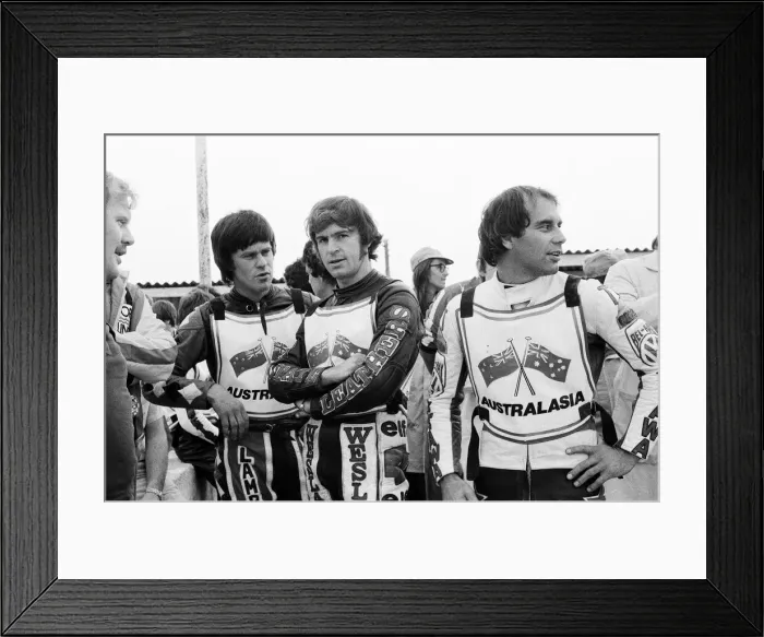 Framed Print : England 67-41 Australasia, Speedway Test Series, 2nd Test at Blunsdon, Swindon