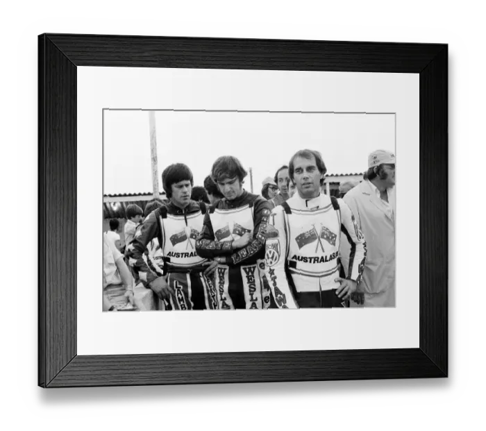 Framed Print : England 67-41 Australasia, Speedway Test Series, 2nd Test at Blunsdon, Swindon
