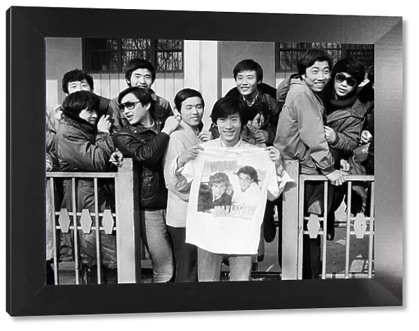 Fans of Wham!, pictured during the Wham! 10-day visit to China, April 1985