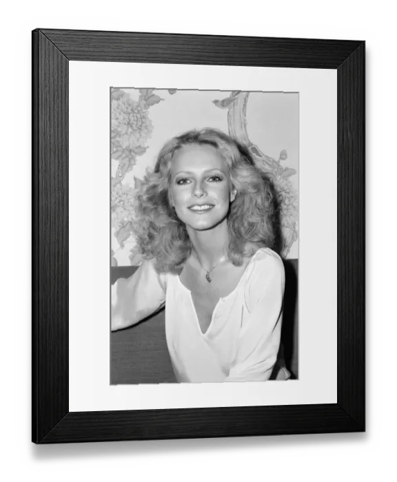Framed Print : Cheryl Ladd, american actress, who plays Kris Munroe in television series Charlie