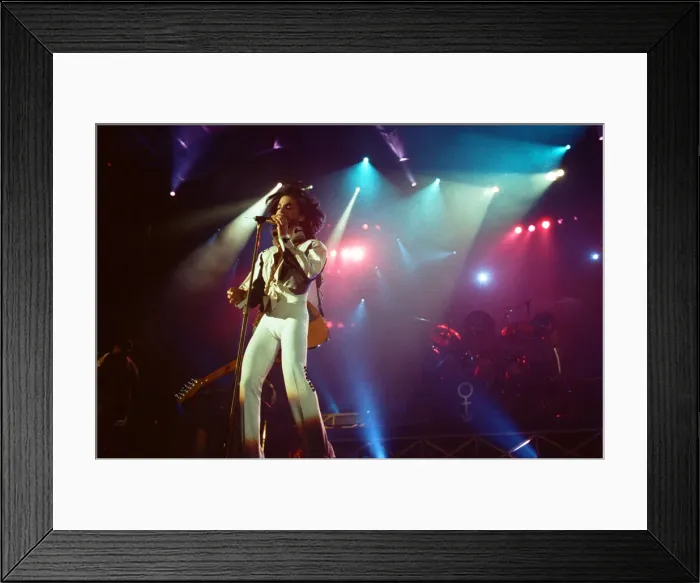 Framed Print : Prince performing at the NEC during his Nude tour. 29th June 1990 Framed Print : Prince performing at the NEC during his Nude tour. 29th June 1990