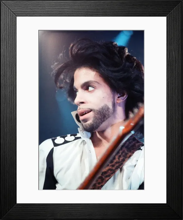 Framed Print : Prince performing at the NEC during his Nude tour. 29th June 1990 Framed Print : Prince performing at the NEC during his Nude tour. 29th June 1990