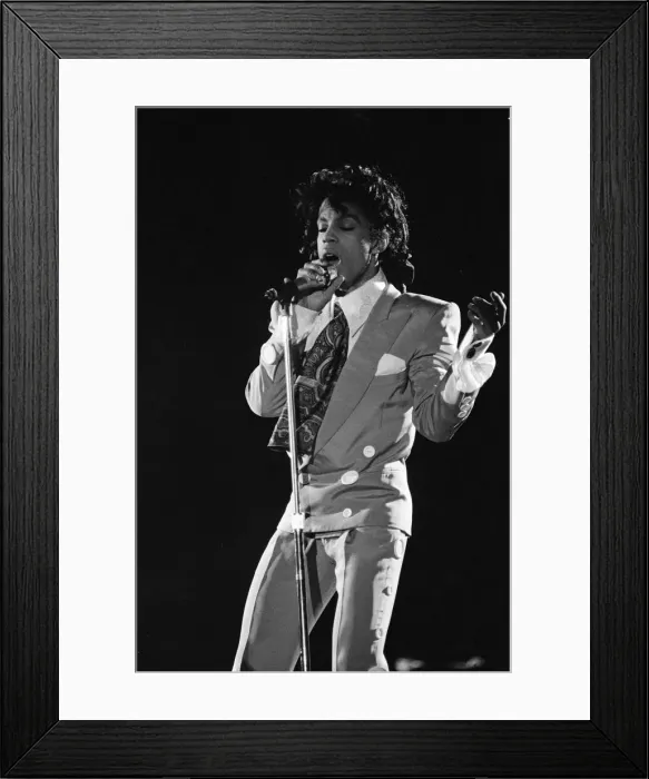 Framed Print : Prince performing at the NEC during his Lovesexy tour. 5th August 1988 Framed Print : Prince performing at the NEC during his Lovesexy tour. 5th August 1988