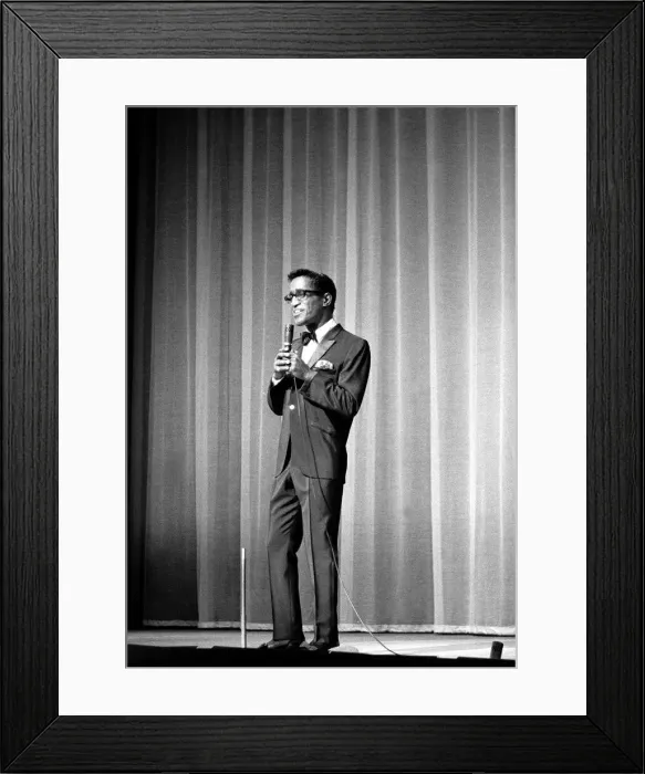 Framed Print : Sammy Davies Jnr performing on stage at the Prince of Wales Framed Print : Sammy Davies Jnr performing on stage at the Prince of Wales