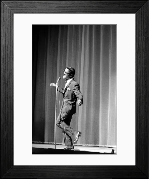 Framed Print : Sammy Davies Jnr performing on stage at the Prince of Wales Framed Print : Sammy Davies Jnr performing on stage at the Prince of Wales