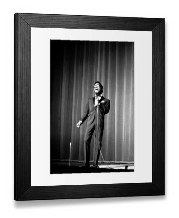 Framed Print : Sammy Davies Jnr performing on stage at the Prince of Wales