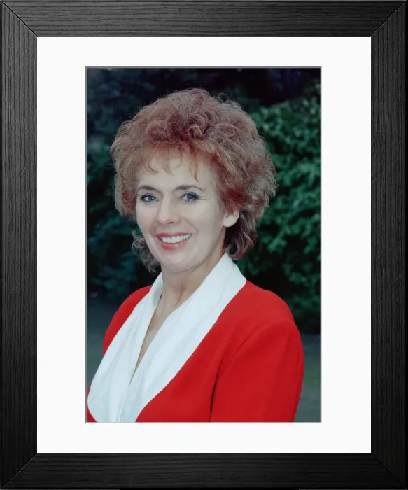 Framed Print : Sue Johnston, actor, helps launches a new training programme for women Framed Print : Sue Johnston, actor, helps launches a new training programme for women