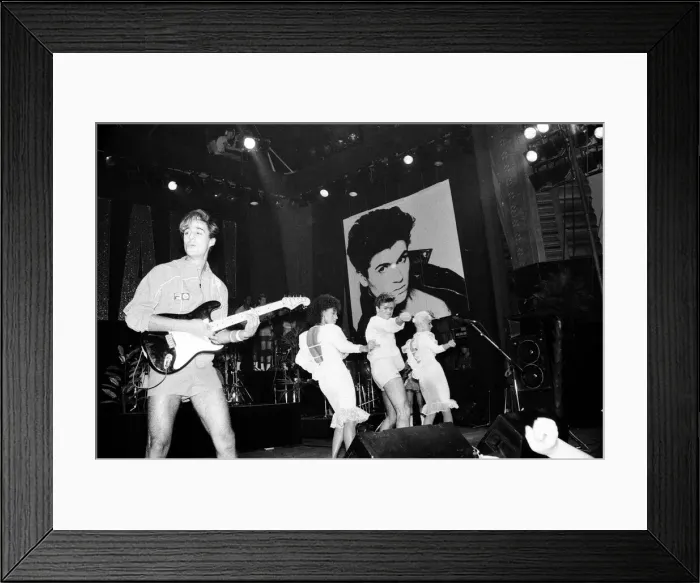 Framed Print : New pop sensation Wham! pictured in concert in Aberdeen, Scotland