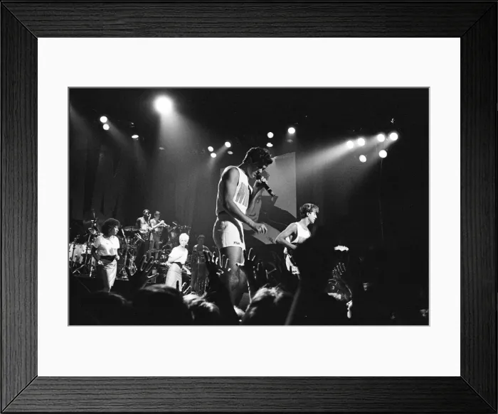 Framed Print : New pop sensation Wham! pictured in concert in Aberdeen, Scotland