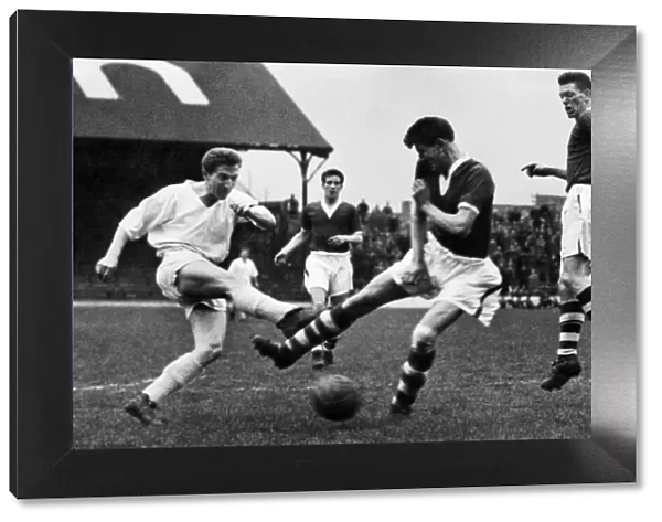 Cliff Jones in action for Swansea Town, circa 1957