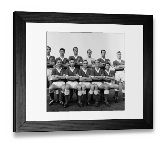 Framed Print : British Championships International Football match between Wales