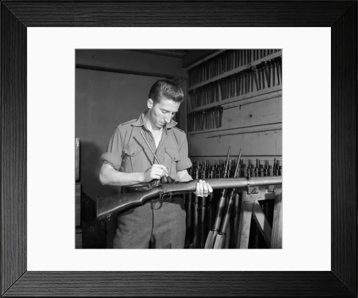 Framed Print : Swansea Town and Wales international footballer Cliff Jones serving his National Service Framed Print : Swansea Town and Wales international footballer Cliff Jones serving his National Service