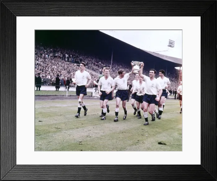 Framed Print : 1960 - 1961 Tottenham Hotspur Double Winning Season. FA Cup Final at Wembley Framed Print : 1960 - 1961 Tottenham Hotspur Double Winning Season. FA Cup Final at Wembley