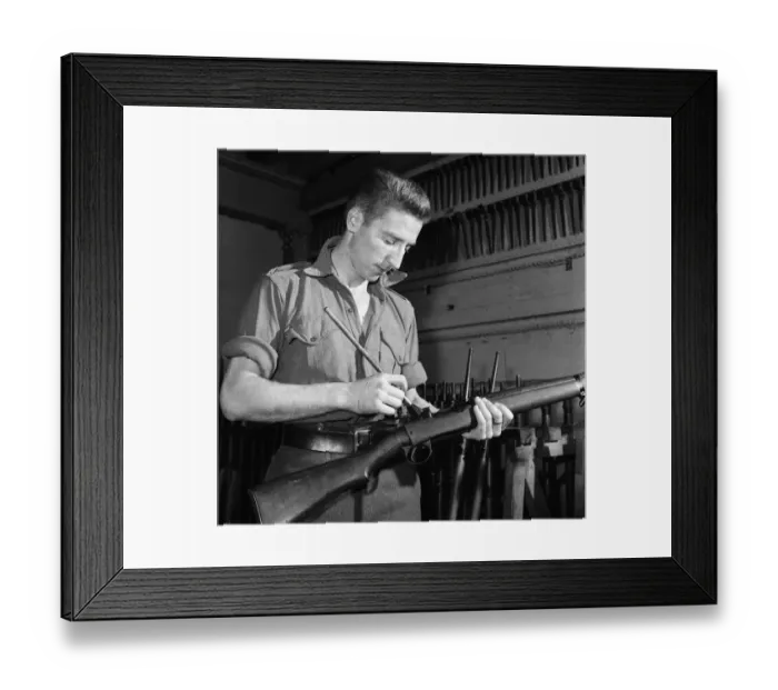 Framed Print : Swansea Town and Wales international footballer Cliff Jones serving his National Service Framed Print : Swansea Town and Wales international footballer Cliff Jones serving his National Service