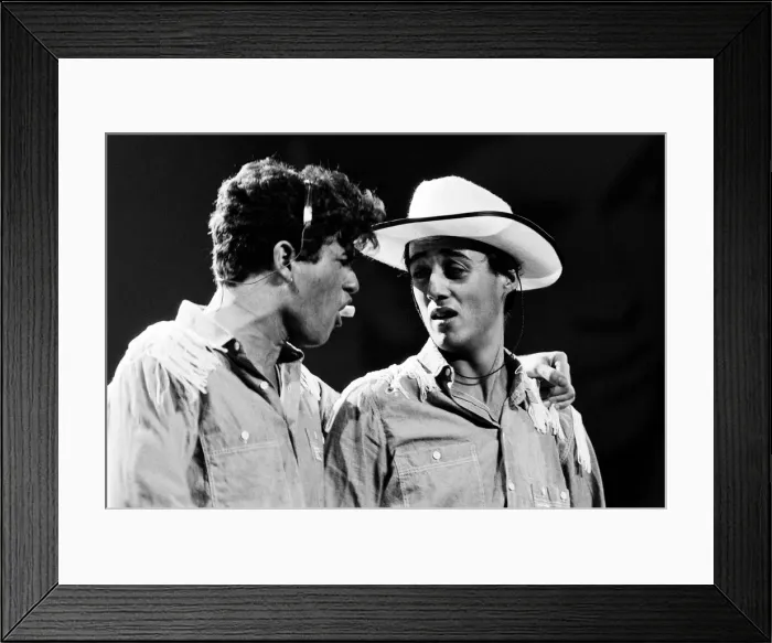 Framed Print : New pop sensation Wham! pictured in concert in Aberdeen, Scotland