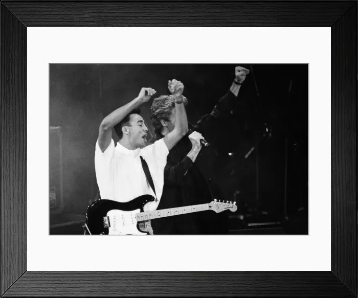 Framed Print : George Michael and Andrew Ridgeley performing at the Stand by Me Framed Print : George Michael and Andrew Ridgeley performing at the Stand by Me
