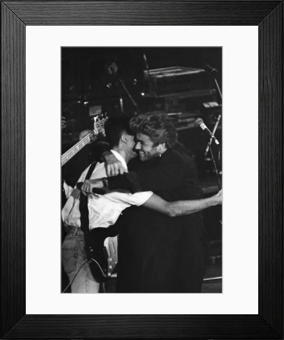 Framed Print : George Michael and Andrew Ridgeley performing at the Stand by Me Framed Print : George Michael and Andrew Ridgeley performing at the Stand by Me