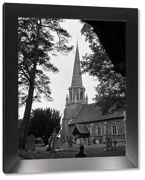 St James Church, Greenstead Green, Essex. 16th June 1963