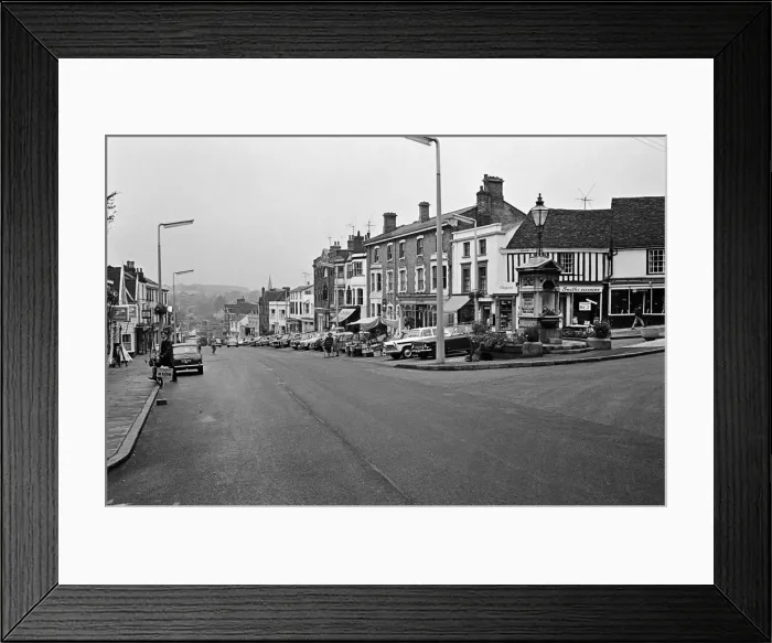 Framed Print : Halstead High Street, Essex. 16th June 1963