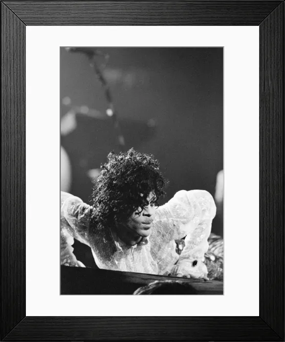 Framed Print : Prince performing on stage at the Joe Louis Arena, Chicago, USA, 11th November 1984