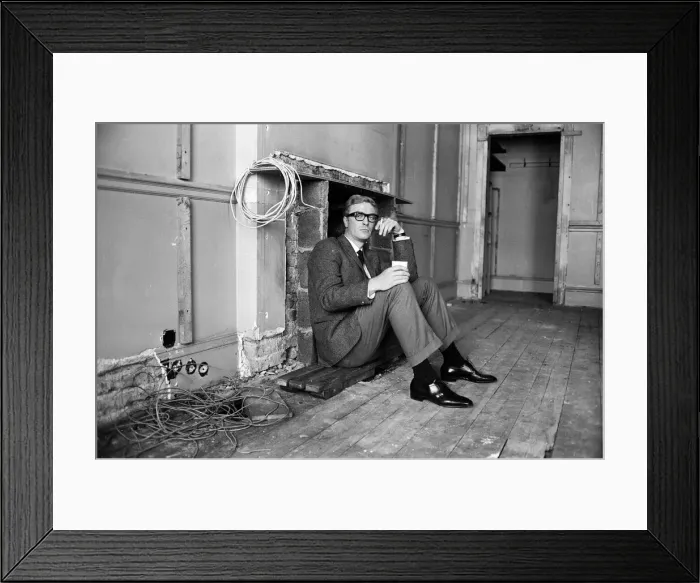 Framed Print : Michael Caine on the set of The Ipcress File. 21st September 1964