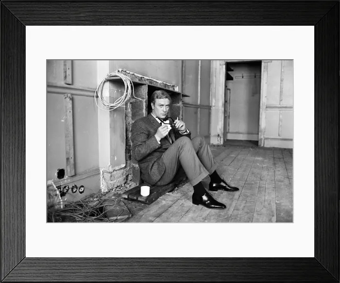 Framed Print : Michael Caine on the set of The Ipcress File. 21st September 1964