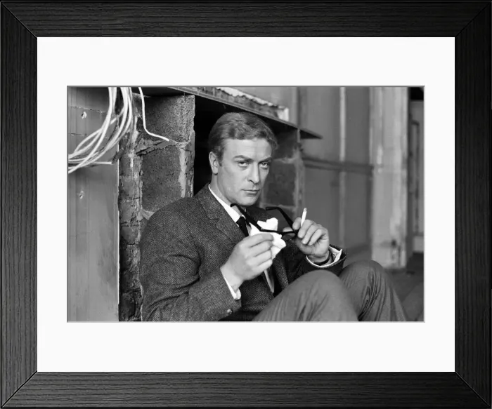 Framed Print : Michael Caine on the set of The Ipcress File. 21st September 1964 Framed Print : Michael Caine on the set of The Ipcress File. 21st September 1964