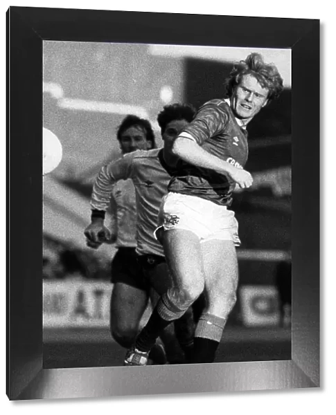 Dave MacKinnon in action for Rangers F. C. against Dundee. Circa 1985