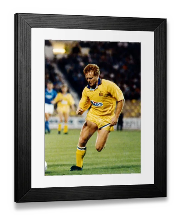 Framed Print : Dave MacKinnon in action playing for Kilmarnock FC. Circa 1990