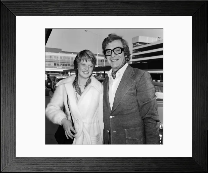 Framed Print : Actor Michael Caine and his daughter Dominique left Heathrow Airport for Los Angeles Framed Print : Actor Michael Caine and his daughter Dominique left Heathrow Airport for Los Angeles