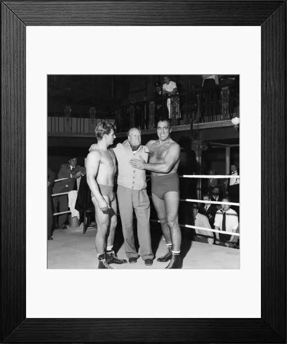 Framed Print : Primo Carnera, actor and professional wrestler, also a former professional boxer