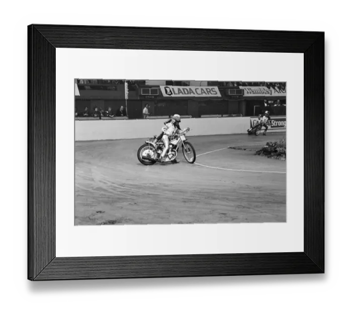 Framed Print : Speedway, Lada Indoor International (1st time in England) at Wembley Arena, London