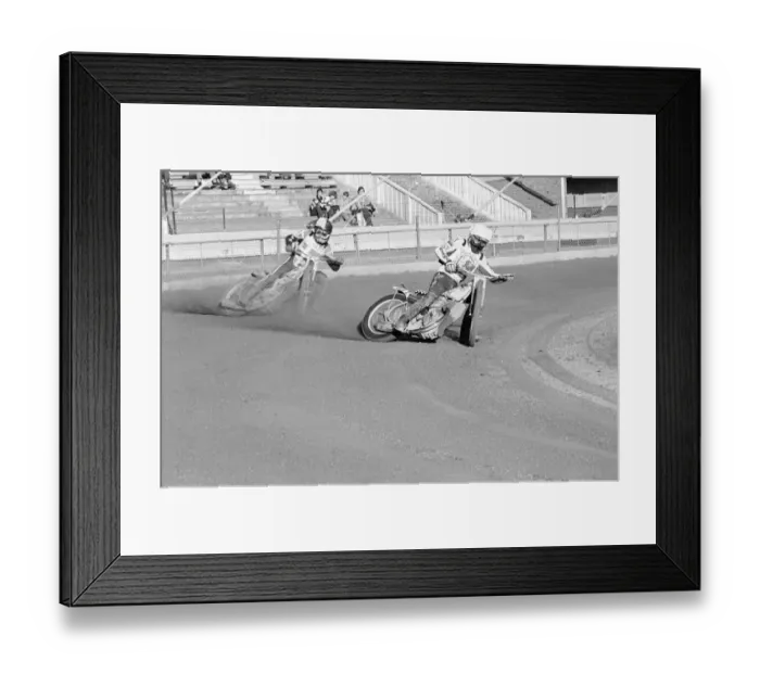 Framed Print : Speedway, World Team Cup Final, White City Stadium, London, 16th September 1979. Action Framed Print : Speedway, World Team Cup Final, White City Stadium, London, 16th September 1979. Action