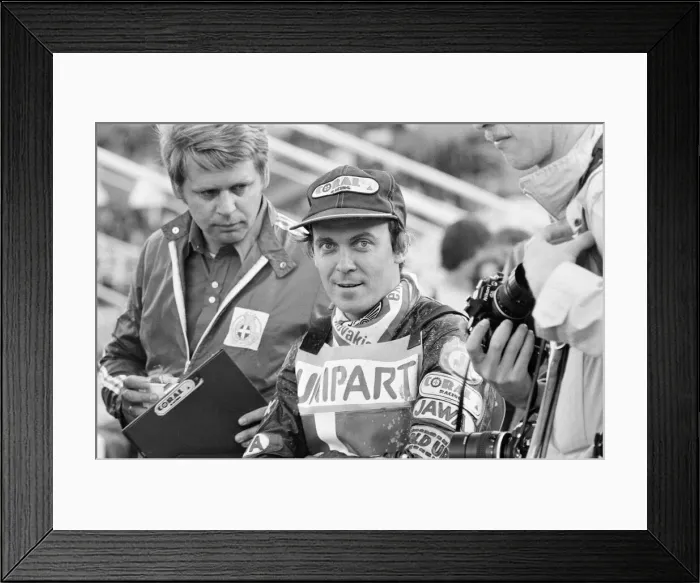 Framed Print : Speedway, World Team Cup Final, White City Stadium, London, 16th September 1979. Action
