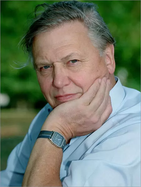 Sir David Attenborough. Television Wildlife and Nature Presenter Portraits