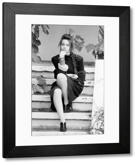 Framed Print : Beatrice Dalle, french actress, photo-call in London to promote new film Betty Blue Framed Print : Beatrice Dalle, french actress, photo-call in London to promote new film Betty Blue