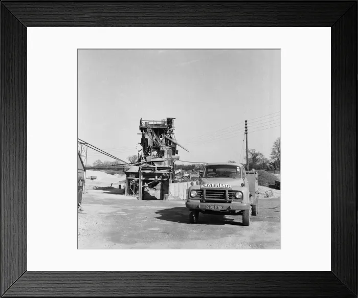 Framed Print : Stansted Chalk Quarry, Essex. 15th March 1961 Framed Print : Stansted Chalk Quarry, Essex. 15th March 1961