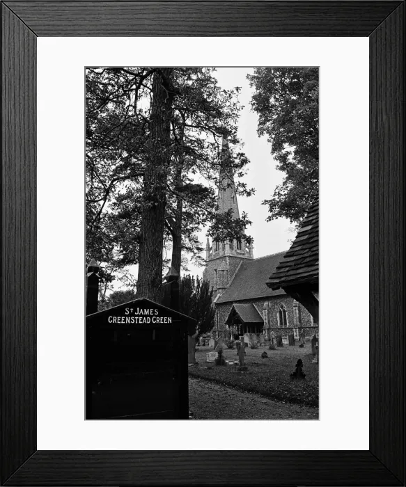 Framed Print : St James Church, Greenstead Green, Essex. 16th June 1963 Framed Print : St James Church, Greenstead Green, Essex. 16th June 1963