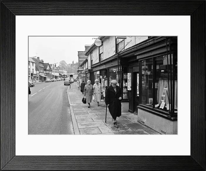 Framed Print : Halstead High Street, Essex. 16th June 1963