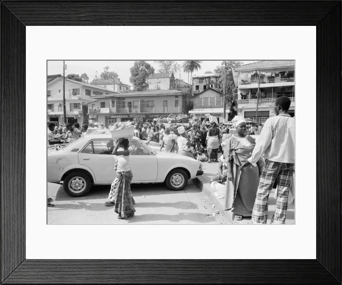 Framed Print : Monrovia, Liberia, West Africa. Published 13th April 1980 Framed Print : Monrovia, Liberia, West Africa. Published 13th April 1980