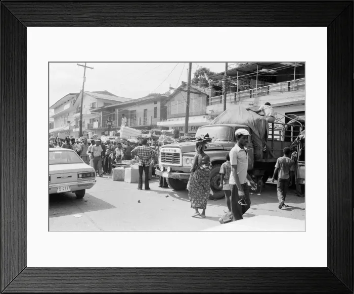 Framed Print : Monrovia, Liberia, West Africa. Published 13th April 1980