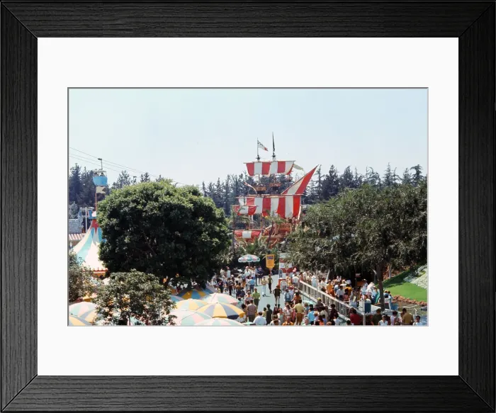 Framed Print : Scenes at the Disneyland theme park in Anaheim, California, United States